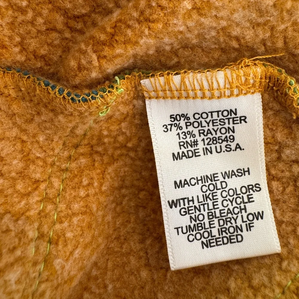 Aviator Nation Rainbow Sunburst Crewneck Sweatshirt Mustard - Picture 9 of 10